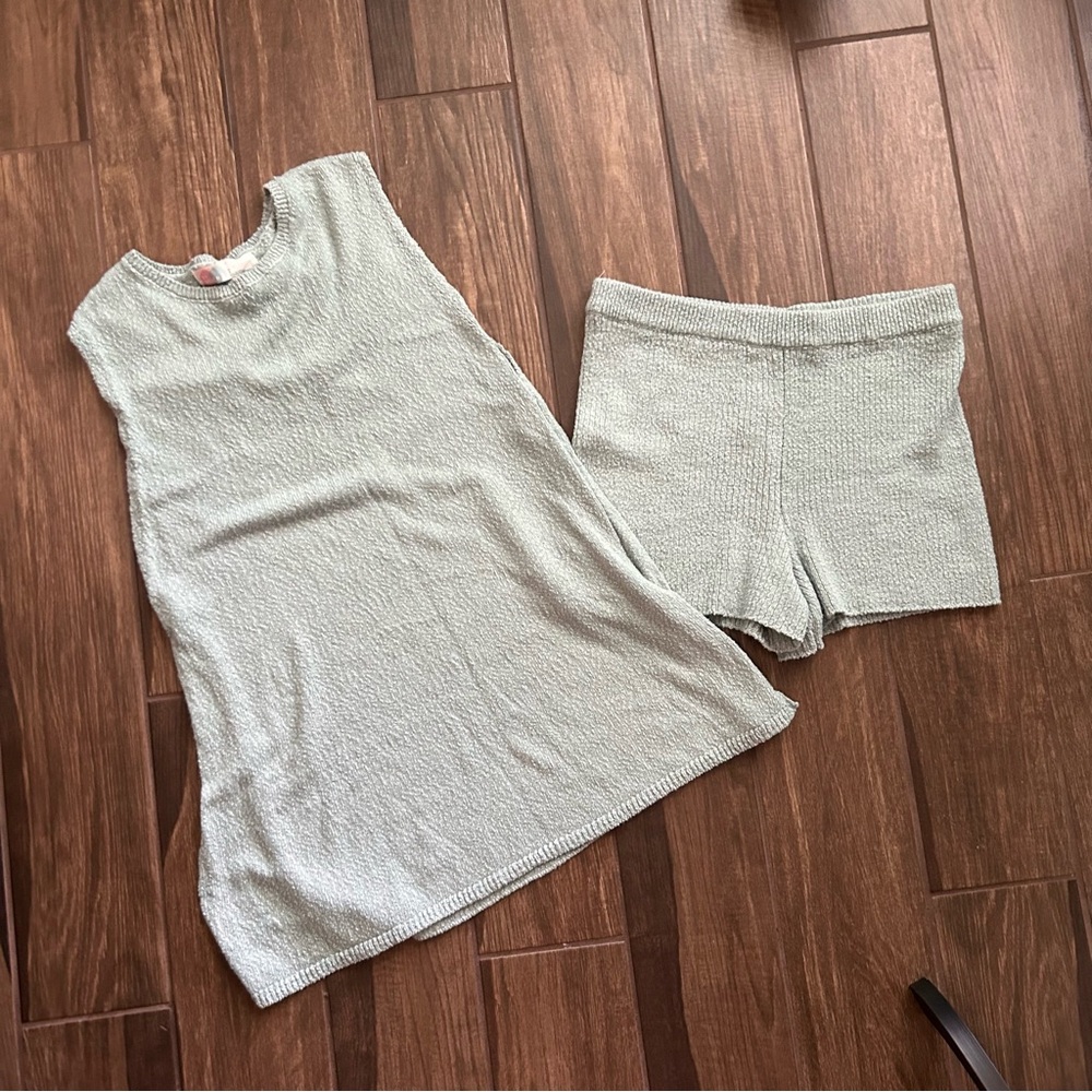 Free People Beach Miranda Sweater Set in Blues Haze Sz L - Picture 10 of 12